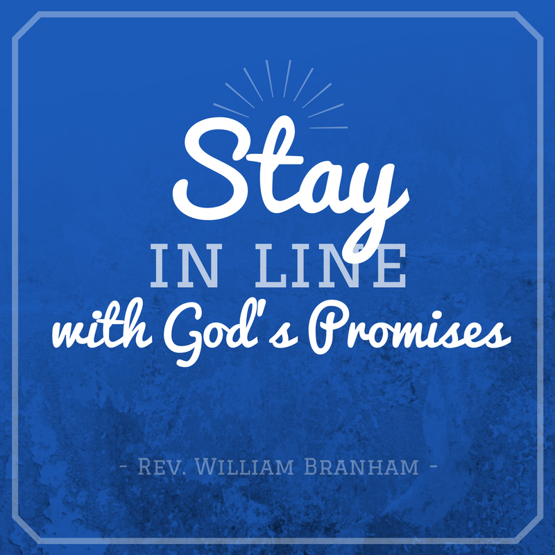Stay In Line With God's Promises