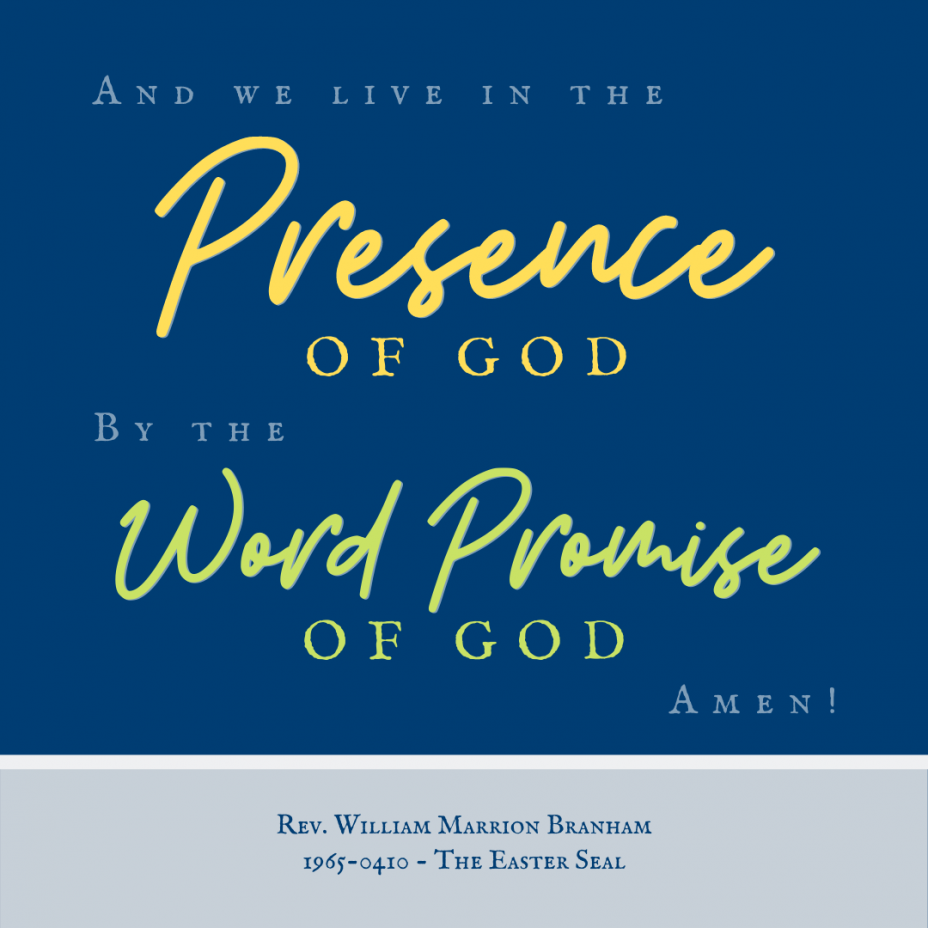 The PRESENCE of GOD