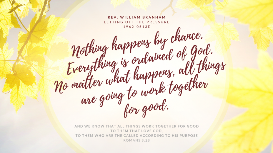 All Things Work Together For Good